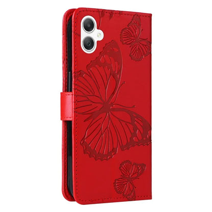KT Imprinting Flower Series-2 For Samsung Galaxy A06 Case Floral Butterfly Leather Wallet Phone Cover