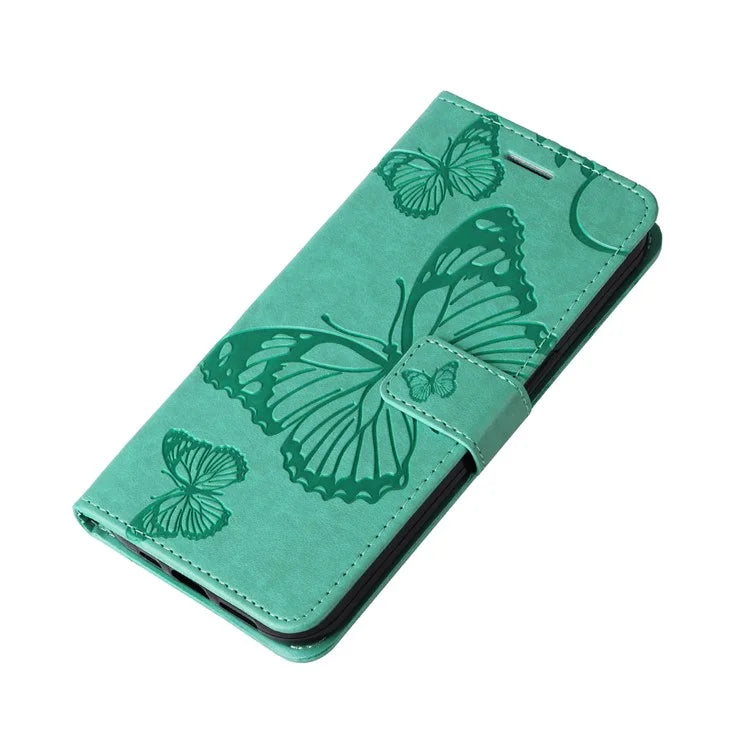 KT Imprinting Flower Series-2 For Samsung Galaxy A06 Case Floral Butterfly Leather Wallet Phone Cover