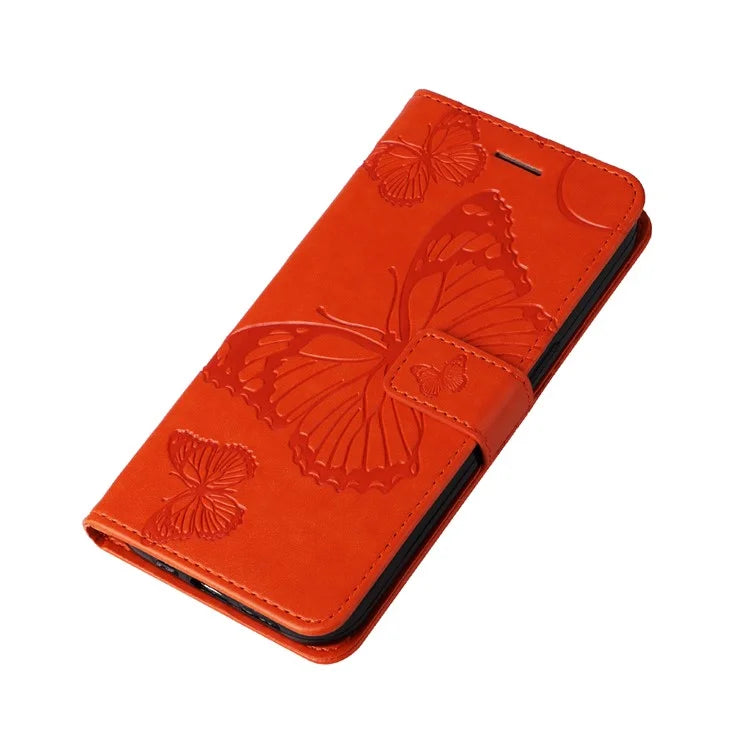 KT Imprinting Flower Series-2 For Samsung Galaxy A06 Case Floral Butterfly Leather Wallet Phone Cover