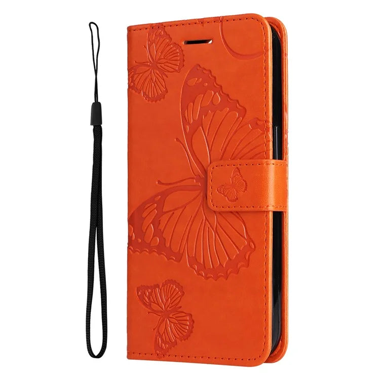 KT Imprinting Flower Series-2 For Samsung Galaxy A06 Case Floral Butterfly Leather Wallet Phone Cover
