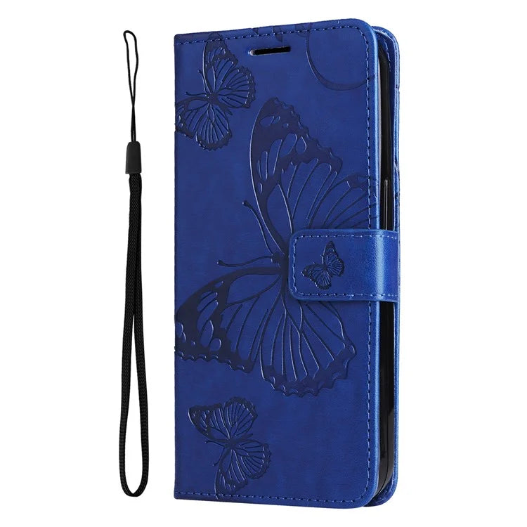 KT Imprinting Flower Series-2 For Samsung Galaxy A06 Case Floral Butterfly Leather Wallet Phone Cover