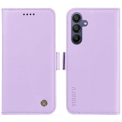 YIKATU YK-003 For Samsung Galaxy A16 5G Case Wallet Stand Leather Phone Cover Side Buckle