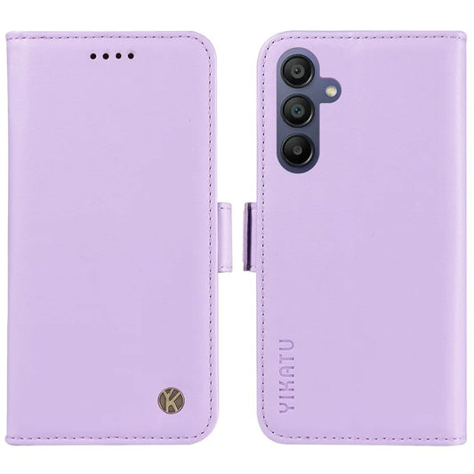 YIKATU YK-003 For Samsung Galaxy A16 5G Case Wallet Stand Leather Phone Cover Side Buckle