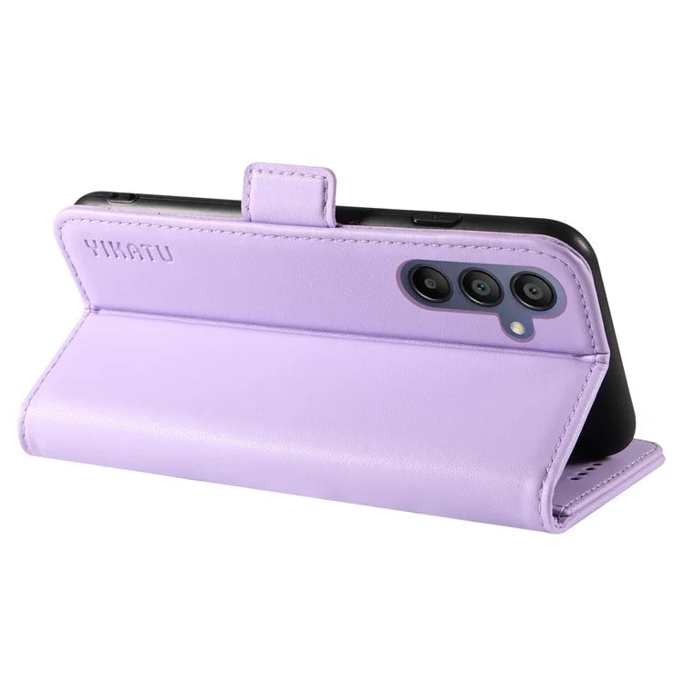 YIKATU YK-003 For Samsung Galaxy A16 5G Case Wallet Stand Leather Phone Cover Side Buckle
