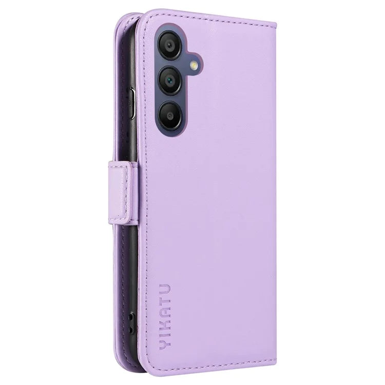 YIKATU YK-003 For Samsung Galaxy A16 5G Case Wallet Stand Leather Phone Cover Side Buckle