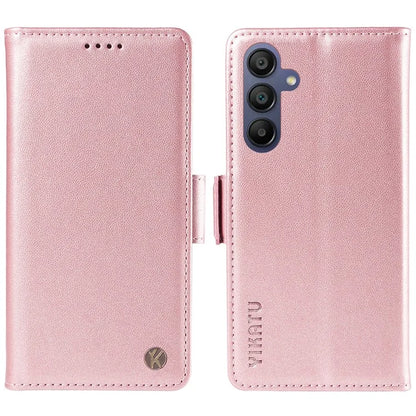 YIKATU YK-003 For Samsung Galaxy A16 5G Case Wallet Stand Leather Phone Cover Side Buckle