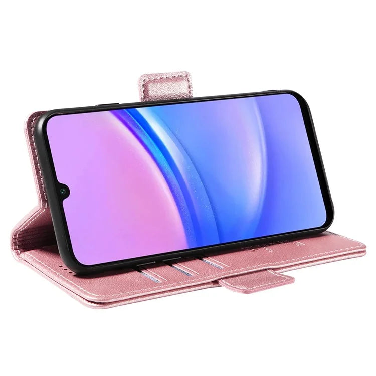 YIKATU YK-003 For Samsung Galaxy A16 5G Case Wallet Stand Leather Phone Cover Side Buckle