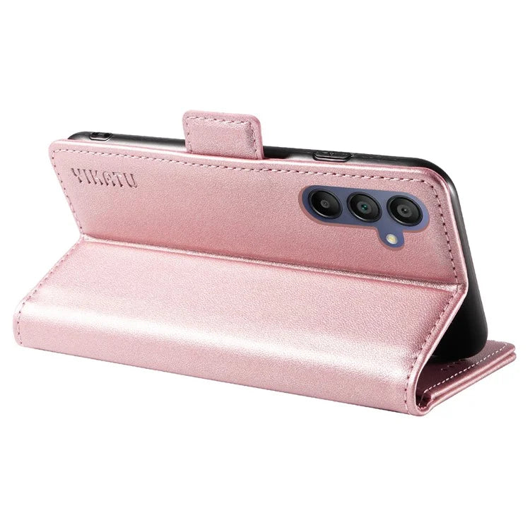 YIKATU YK-003 For Samsung Galaxy A16 5G Case Wallet Stand Leather Phone Cover Side Buckle