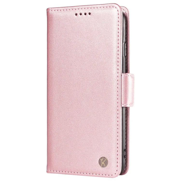 YIKATU YK-003 For Samsung Galaxy A16 5G Case Wallet Stand Leather Phone Cover Side Buckle