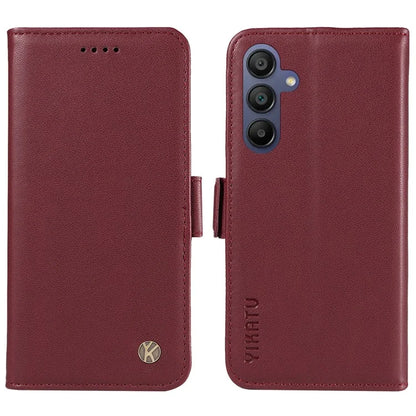 YIKATU YK-003 For Samsung Galaxy A16 5G Case Wallet Stand Leather Phone Cover Side Buckle