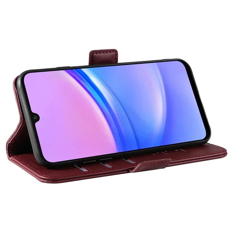 YIKATU YK-003 For Samsung Galaxy A16 5G Case Wallet Stand Leather Phone Cover Side Buckle