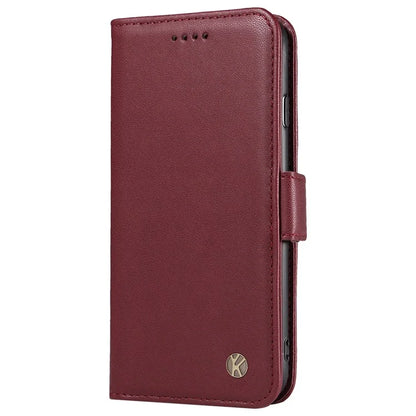 YIKATU YK-003 For Samsung Galaxy A16 5G Case Wallet Stand Leather Phone Cover Side Buckle