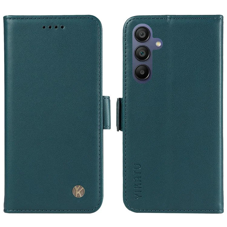 YIKATU YK-003 For Samsung Galaxy A16 5G Case Wallet Stand Leather Phone Cover Side Buckle