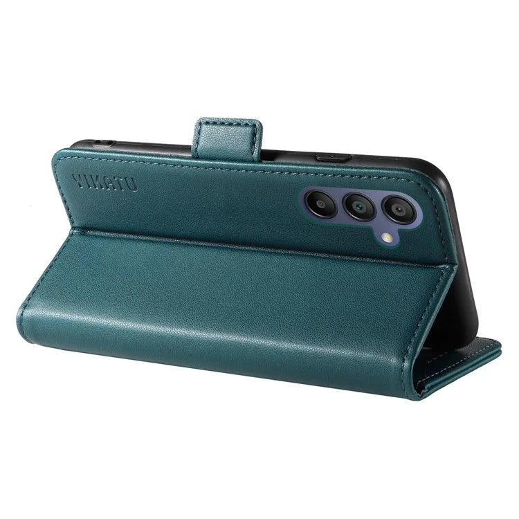 YIKATU YK-003 For Samsung Galaxy A16 5G Case Wallet Stand Leather Phone Cover Side Buckle
