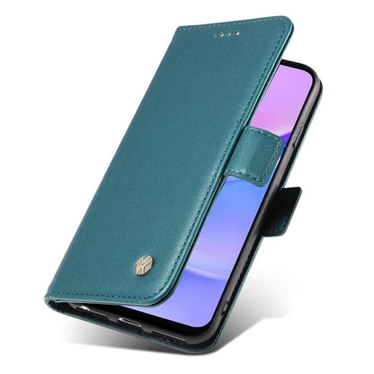 YIKATU YK-003 For Samsung Galaxy A16 5G Case Wallet Stand Leather Phone Cover Side Buckle