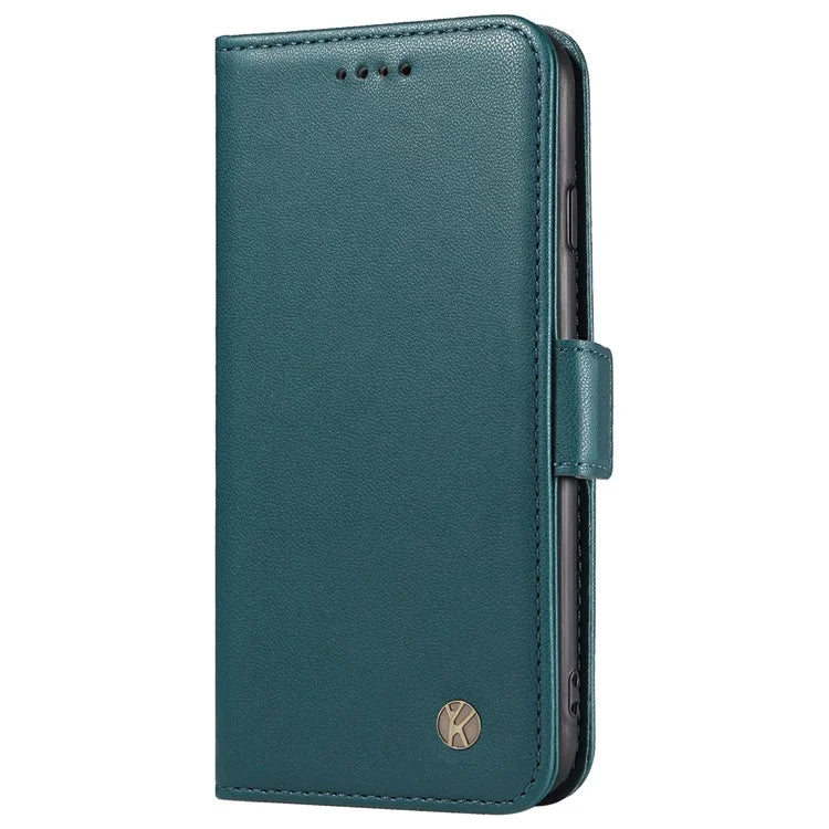 YIKATU YK-003 For Samsung Galaxy A16 5G Case Wallet Stand Leather Phone Cover Side Buckle