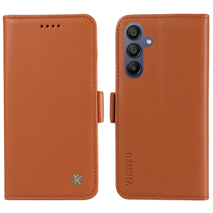 YIKATU YK-003 For Samsung Galaxy A16 5G Case Wallet Stand Leather Phone Cover Side Buckle