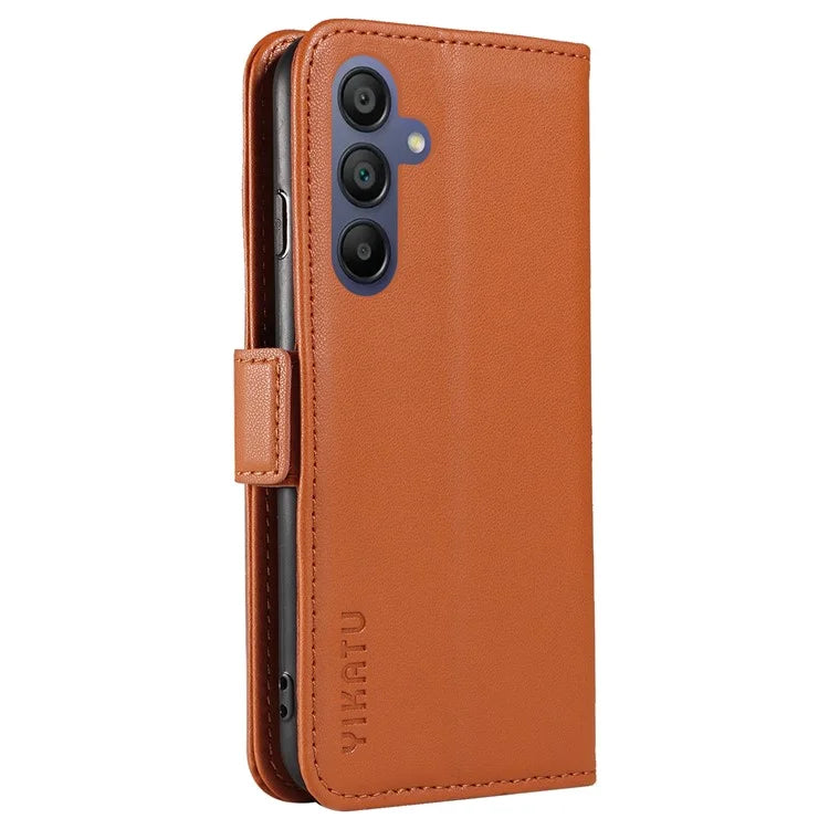 YIKATU YK-003 For Samsung Galaxy A16 5G Case Wallet Stand Leather Phone Cover Side Buckle