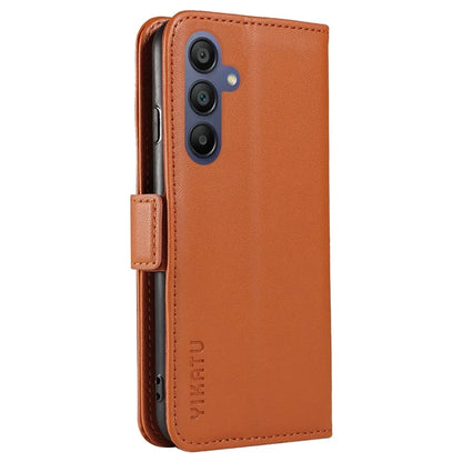 YIKATU YK-003 For Samsung Galaxy A16 5G Case Wallet Stand Leather Phone Cover Side Buckle