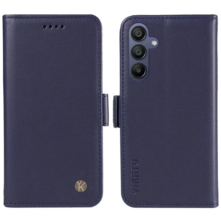 YIKATU YK-003 For Samsung Galaxy A16 5G Case Wallet Stand Leather Phone Cover Side Buckle