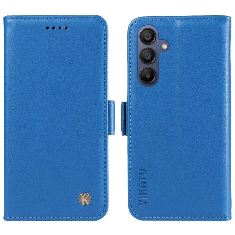 YIKATU YK-003 For Samsung Galaxy A16 5G Case Wallet Stand Leather Phone Cover Side Buckle
