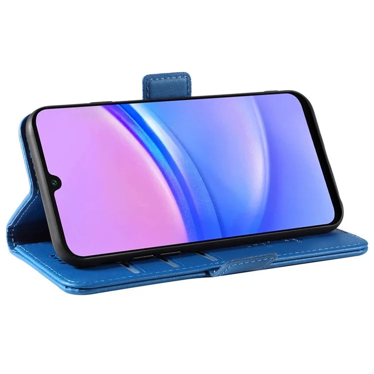 YIKATU YK-003 For Samsung Galaxy A16 5G Case Wallet Stand Leather Phone Cover Side Buckle