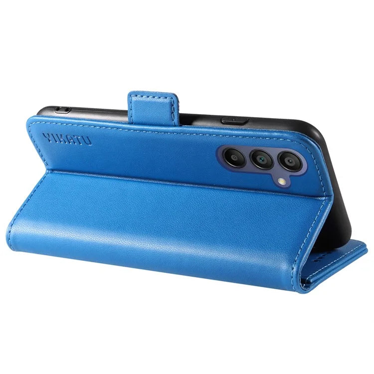 YIKATU YK-003 For Samsung Galaxy A16 5G Case Wallet Stand Leather Phone Cover Side Buckle