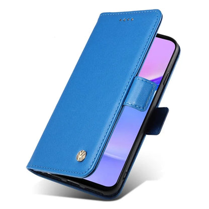 YIKATU YK-003 For Samsung Galaxy A16 5G Case Wallet Stand Leather Phone Cover Side Buckle