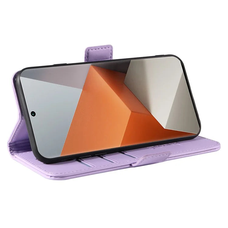 YIKATU YK-003 For Xiaomi Redmi Note 13 Pro+ 5G Case Wallet Stand Leather Phone Cover Side Buckle
