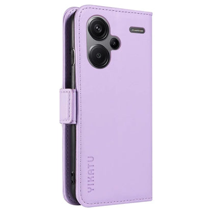 YIKATU YK-003 For Xiaomi Redmi Note 13 Pro+ 5G Case Wallet Stand Leather Phone Cover Side Buckle