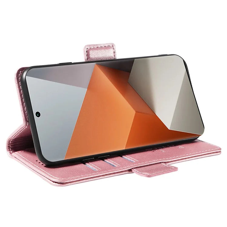 YIKATU YK-003 For Xiaomi Redmi Note 13 Pro+ 5G Case Wallet Stand Leather Phone Cover Side Buckle
