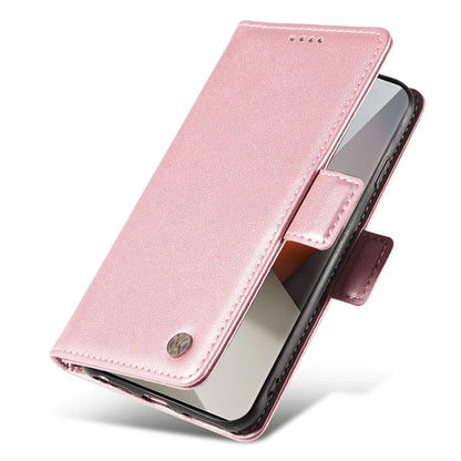 YIKATU YK-003 For Xiaomi Redmi Note 13 Pro+ 5G Case Wallet Stand Leather Phone Cover Side Buckle