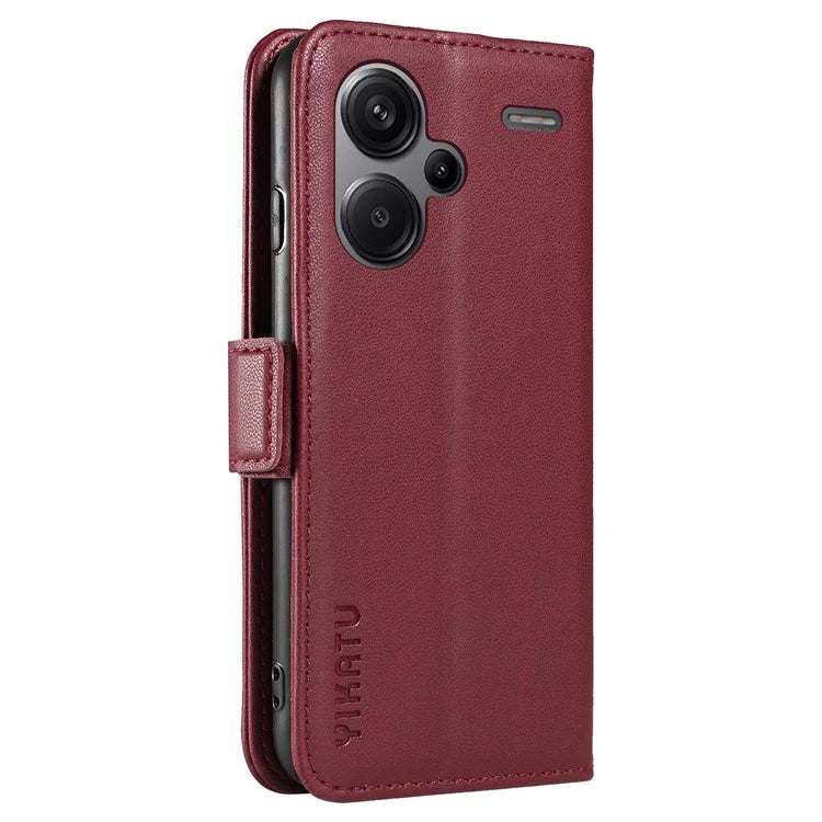 YIKATU YK-003 For Xiaomi Redmi Note 13 Pro+ 5G Case Wallet Stand Leather Phone Cover Side Buckle