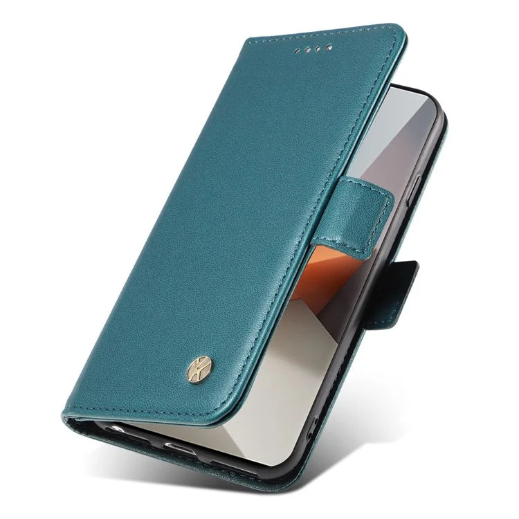 YIKATU YK-003 For Xiaomi Redmi Note 13 Pro+ 5G Case Wallet Stand Leather Phone Cover Side Buckle