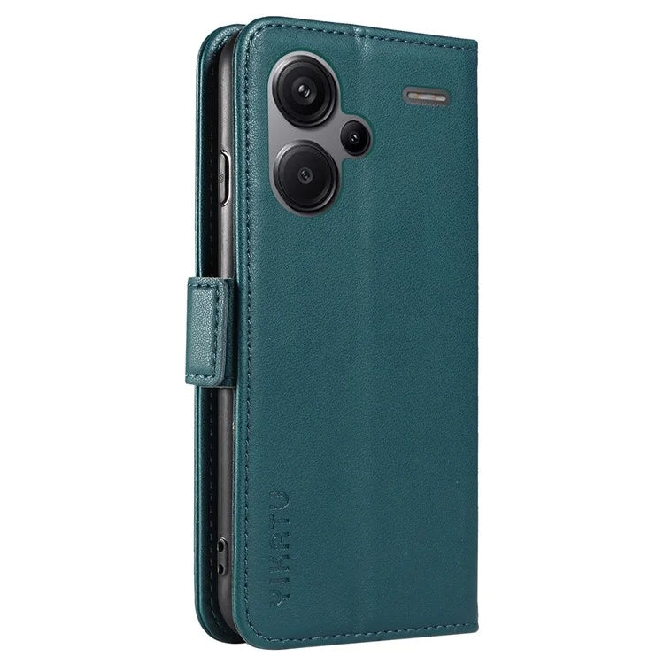 YIKATU YK-003 For Xiaomi Redmi Note 13 Pro+ 5G Case Wallet Stand Leather Phone Cover Side Buckle