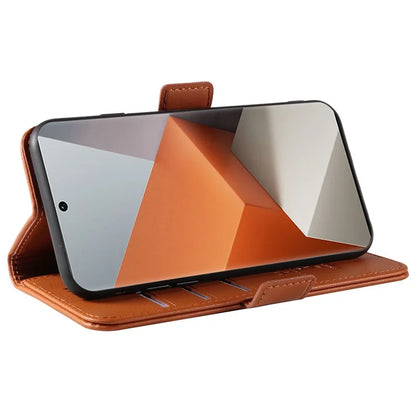 YIKATU YK-003 For Xiaomi Redmi Note 13 Pro+ 5G Case Wallet Stand Leather Phone Cover Side Buckle