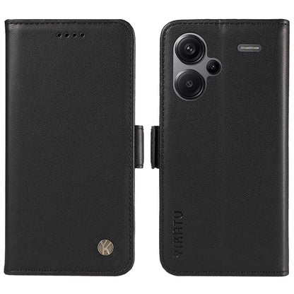 YIKATU YK-003 For Xiaomi Redmi Note 13 Pro+ 5G Case Wallet Stand Leather Phone Cover Side Buckle