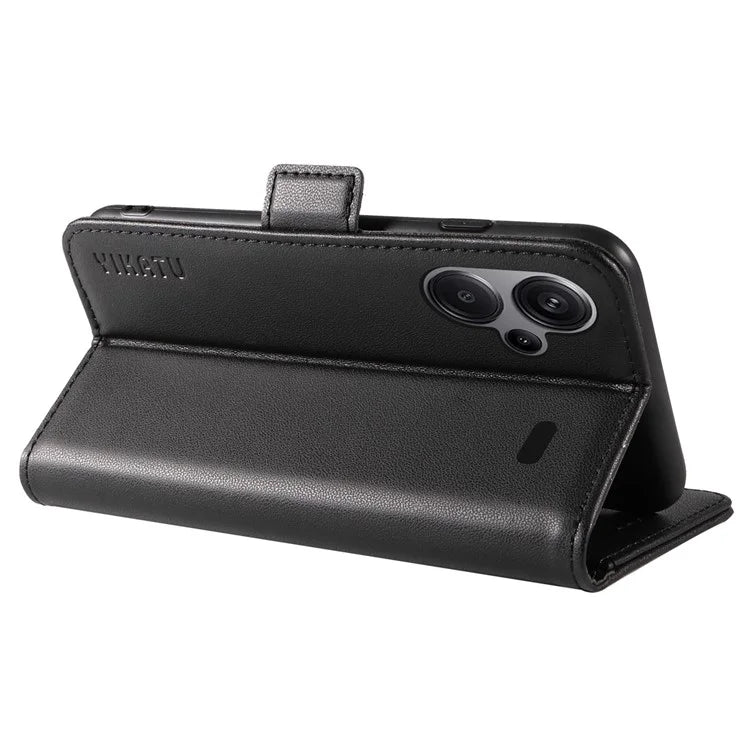 YIKATU YK-003 For Xiaomi Redmi Note 13 Pro+ 5G Case Wallet Stand Leather Phone Cover Side Buckle