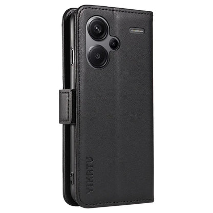 YIKATU YK-003 For Xiaomi Redmi Note 13 Pro+ 5G Case Wallet Stand Leather Phone Cover Side Buckle