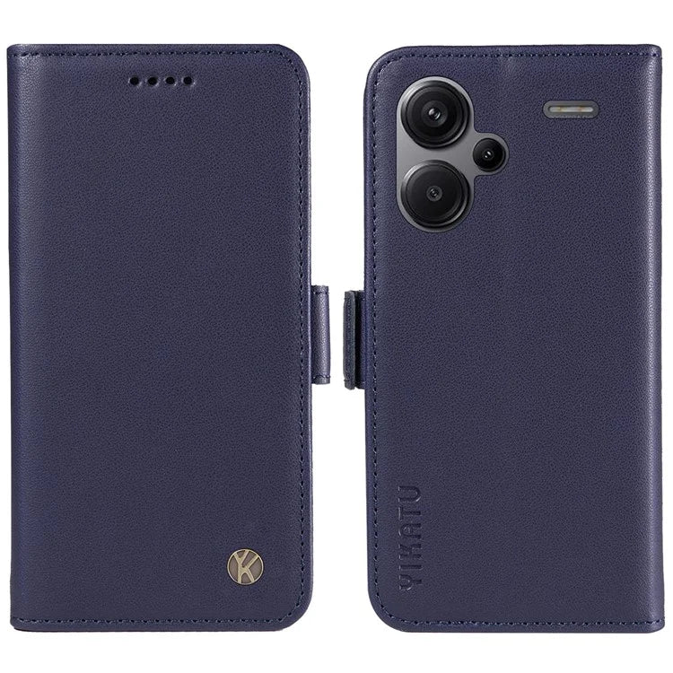 YIKATU YK-003 For Xiaomi Redmi Note 13 Pro+ 5G Case Wallet Stand Leather Phone Cover Side Buckle