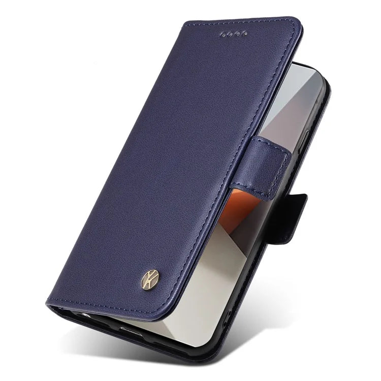YIKATU YK-003 For Xiaomi Redmi Note 13 Pro+ 5G Case Wallet Stand Leather Phone Cover Side Buckle
