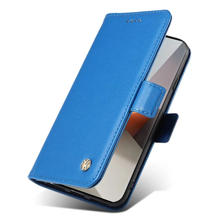 YIKATU YK-003 For Xiaomi Redmi Note 13 Pro+ 5G Case Wallet Stand Leather Phone Cover Side Buckle