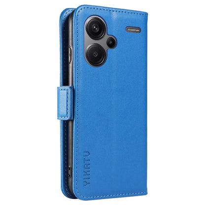 YIKATU YK-003 For Xiaomi Redmi Note 13 Pro+ 5G Case Wallet Stand Leather Phone Cover Side Buckle