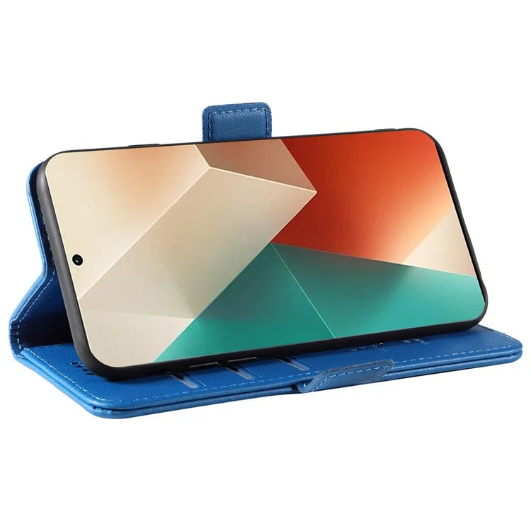 YIKATU YK-003 For Xiaomi Poco X6 5G / Redmi Note 13 Pro 5G Case Wallet Stand Leather Phone Cover Side Buckle
