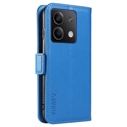 YIKATU YK-003 For Xiaomi Poco X6 5G / Redmi Note 13 Pro 5G Case Wallet Stand Leather Phone Cover Side Buckle