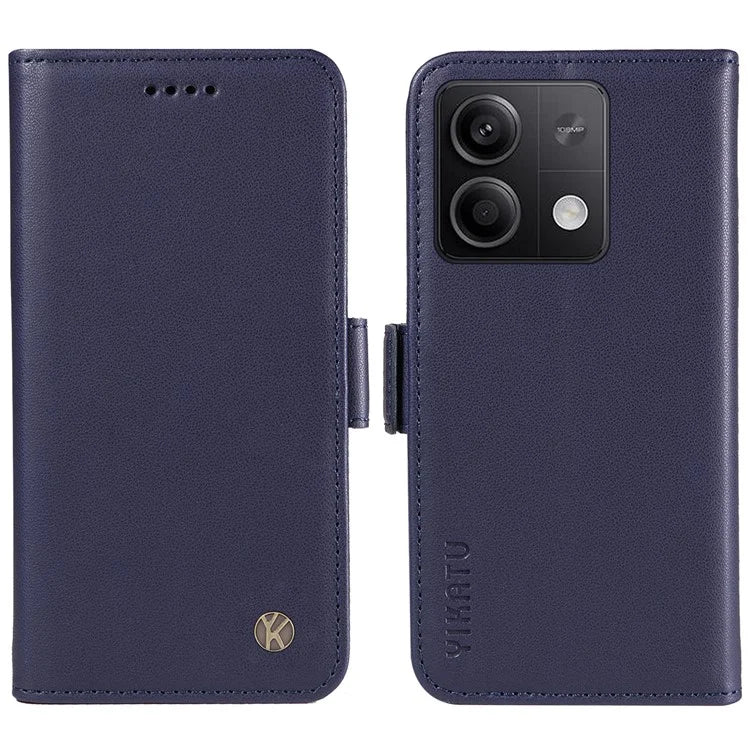 YIKATU YK-003 For Xiaomi Poco X6 5G / Redmi Note 13 Pro 5G Case Wallet Stand Leather Phone Cover Side Buckle