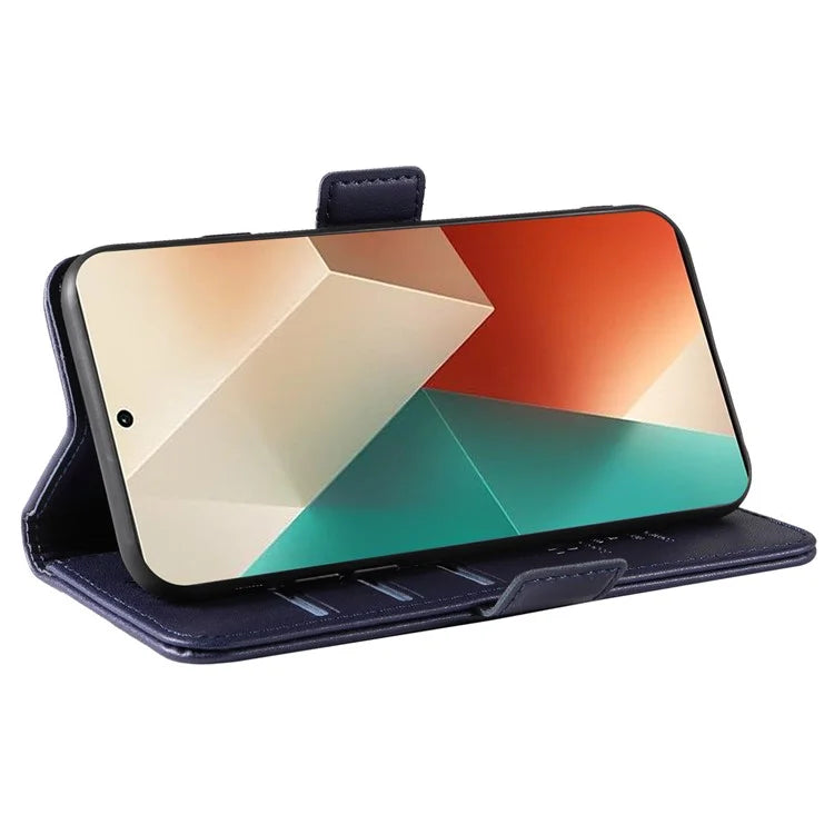 YIKATU YK-003 For Xiaomi Poco X6 5G / Redmi Note 13 Pro 5G Case Wallet Stand Leather Phone Cover Side Buckle