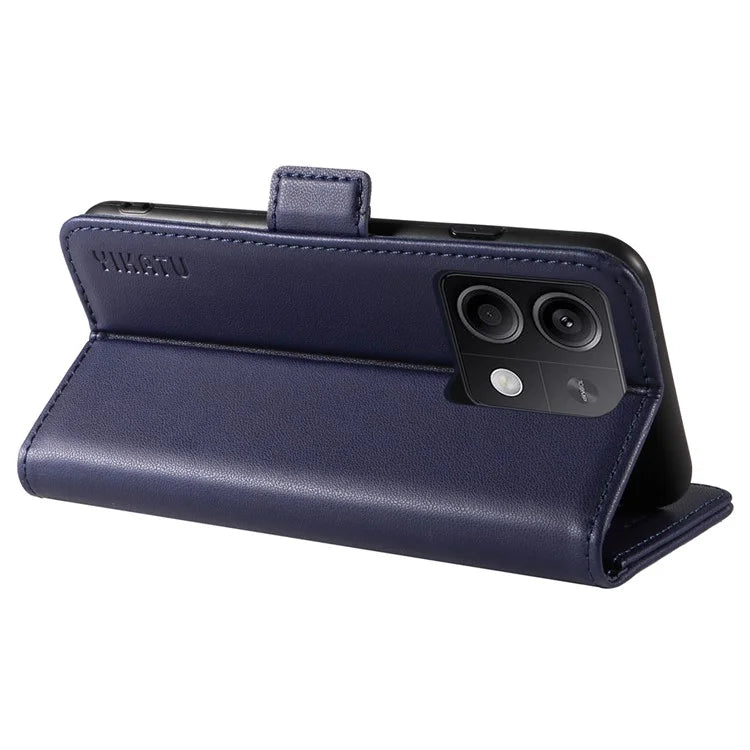 YIKATU YK-003 For Xiaomi Poco X6 5G / Redmi Note 13 Pro 5G Case Wallet Stand Leather Phone Cover Side Buckle