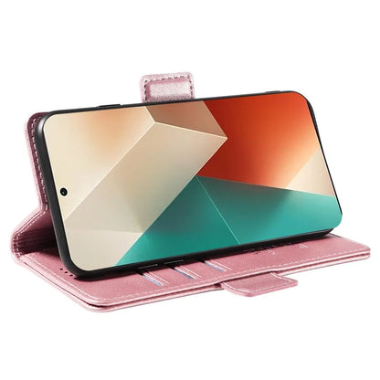 YIKATU YK-003 For Xiaomi Poco X6 5G / Redmi Note 13 Pro 5G Case Wallet Stand Leather Phone Cover Side Buckle