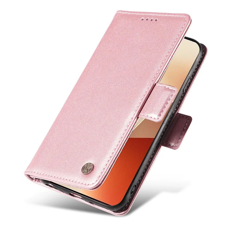 YIKATU YK-003 For Xiaomi Poco X6 5G / Redmi Note 13 Pro 5G Case Wallet Stand Leather Phone Cover Side Buckle